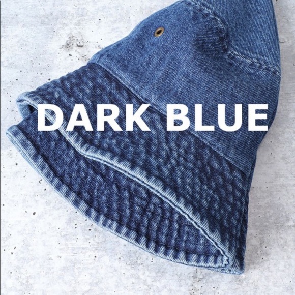 NWT Denim Dark Blue Bucket Hat - Picture 3 of 4